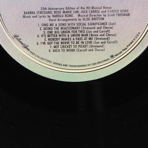 Pins and Needles 25th Anniversary Edition Harold Rome Columbia Stereo