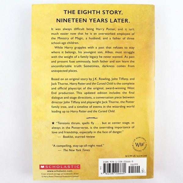 Harry Potter and the Cursed Child Parts 1 & 2 Playscript 2017 PB