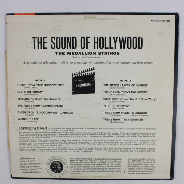 The Medallion Strings The Sound of Hollywood Medallion ML-7513