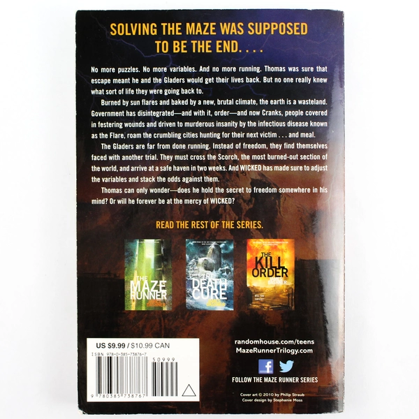 The Scorch Trials by James Dashner - Maze Runner Book Two - Good Condition PB