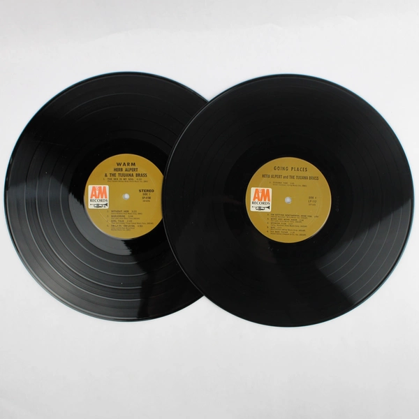 Lot of 2 VTG 12" Vinyl Record Album, Herb Alpert Tijuana Brass Warm Going Places