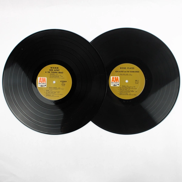 Lot of 2 VTG 12" Vinyl Record Album, Herb Alpert Tijuana Brass Warm Going Places