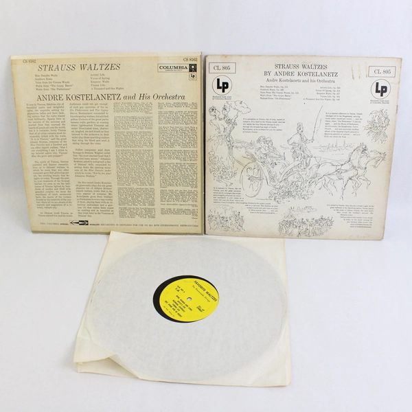 Lot of 3 VTG 12" Vinyl Record Album Austrian Waltzes Strauss Kostelanetz