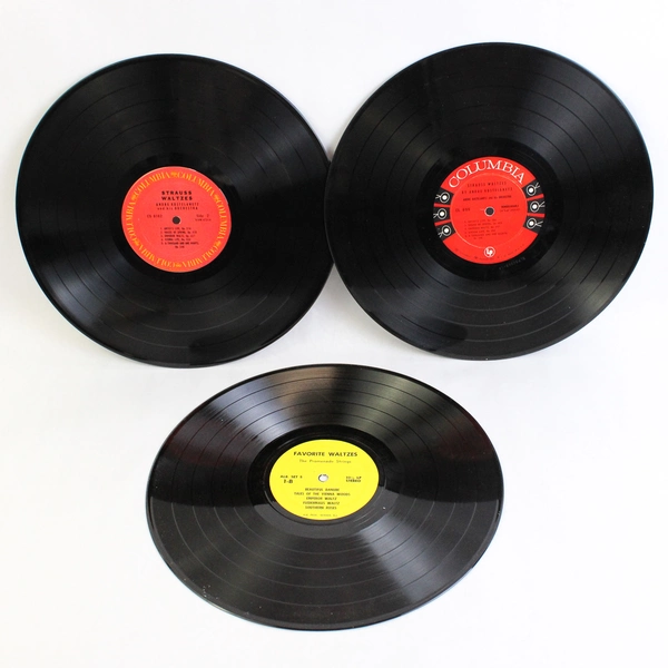 Lot of 3 VTG 12" Vinyl Record Album Austrian Waltzes Strauss Kostelanetz