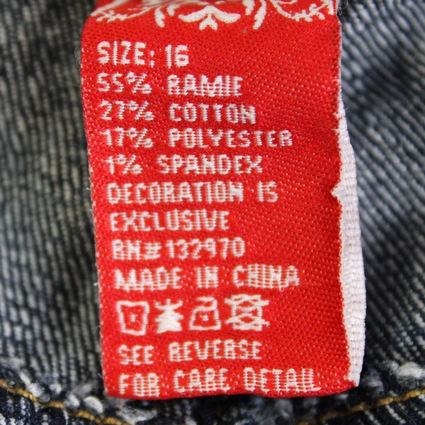 Jeanbay Denim Capri Women's Size 16 Bedazzled Medium Wash High Rise