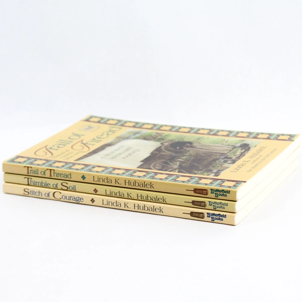 Set of 3 Trail of Thread Series by Linda K. Hubalek Historic Fiction Paperbacks