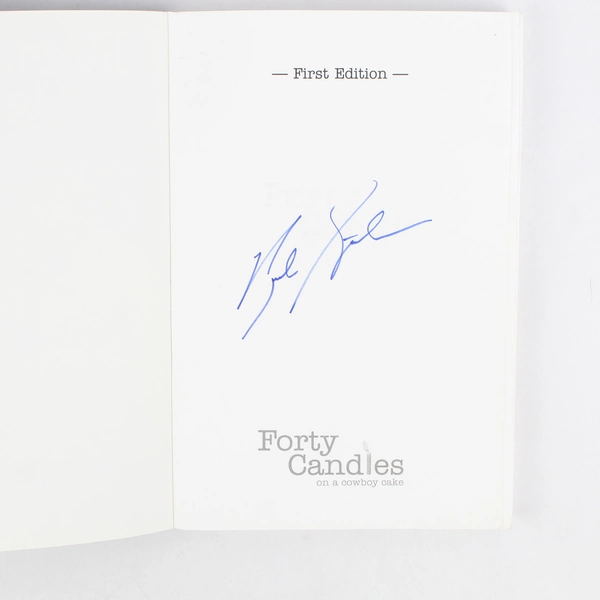 Forty Candles on a Cowboy Cake A Novel by Rick Steber 2008 1st Edition Signed