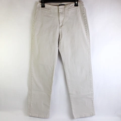 Dockers Cream Cropped Pants Women's Size 8 Medium Cotton Stretch Mid Rise