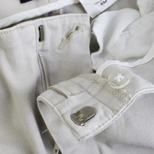 Dockers Cream Cropped Pants Women's Size 8 Medium Cotton Stretch Mid Rise