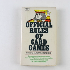Official Rules Of Card Games Albert H. Morehead 1968 Paperback