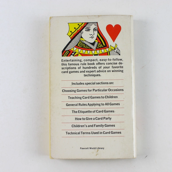 Official Rules Of Card Games Albert H. Morehead 1968 Paperback
