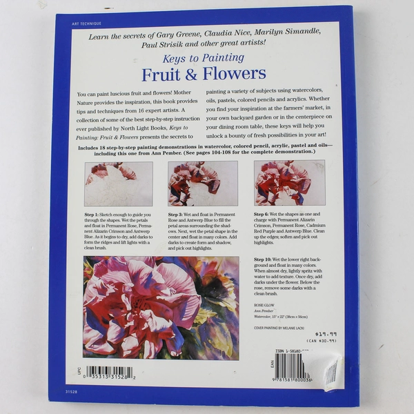 Keys to Painting Fruit and Flowers Rachel Rubin Wolf 2000 Paperback