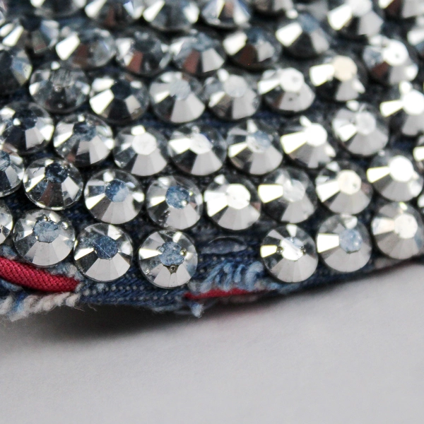 Magid Hats Women's Bedazzled Cotton Denim Baseball Cap Hat