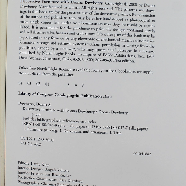 Decorative Furniture with Donna Dewberry 2000 Paperback - DIY Home Decor Guide