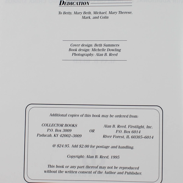 Pickard China Collector's Encyclopedia by Alan B. Reed 1995 Hardcover - Damaged