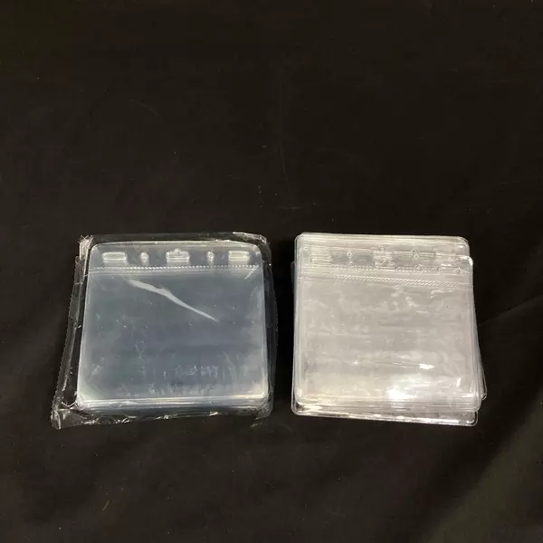 Lot of 96 Clear Plastic Vaccine Card Holders 4.25 x 4.5 Inch - New Condition