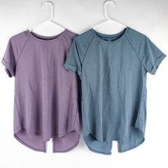 Lot of 2 Athletic Works T-Shirts in Purple and Blue Women's Size Small 4-6