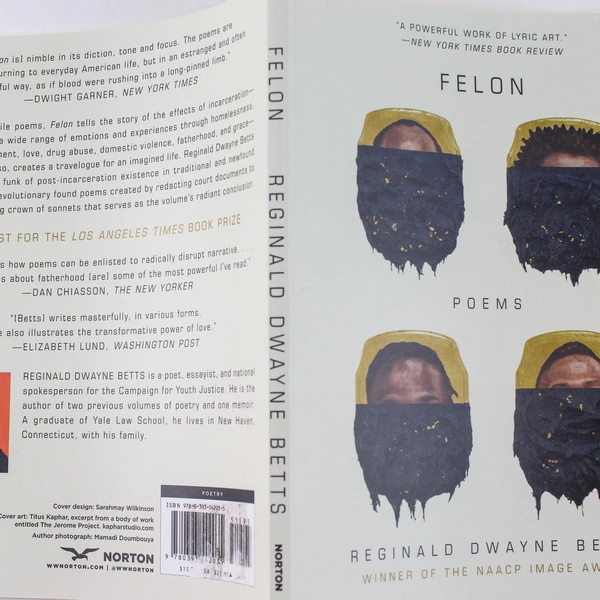 Felon Poems by Reginald Dwayne Betts 2020 Paperback - Good Condition