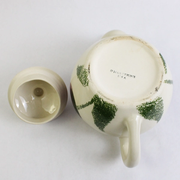 Hartstone Ceramic Teapot with Lid Tulip Flower Pattern 6 Cup Capacity