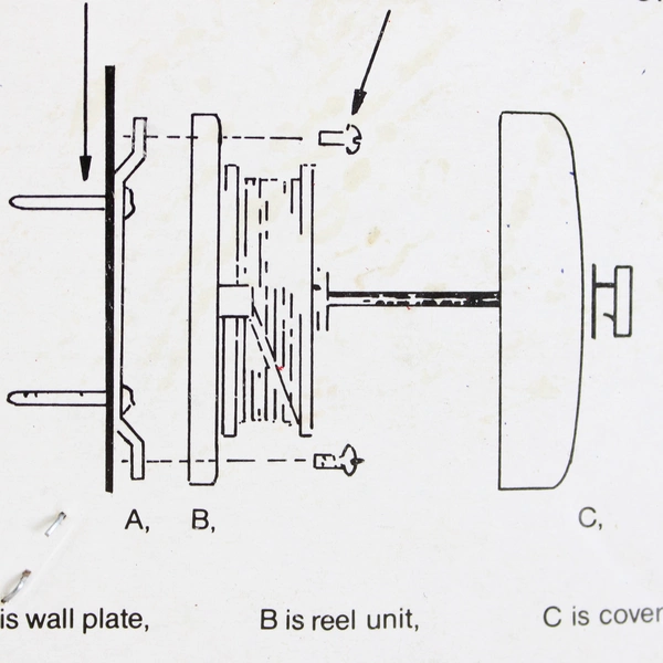 National Home Products 8 Foot Nylon Retractable Clothesline NIP