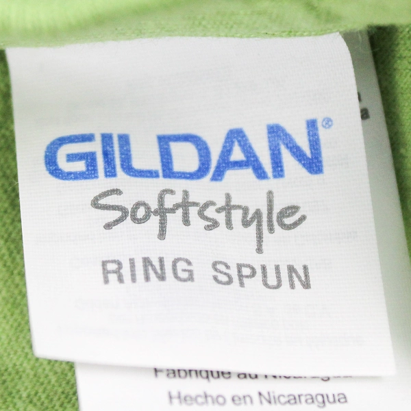 Gildan Softstyle Stomp Out Abuse Green Cotton T-Shirt Adult Size Large