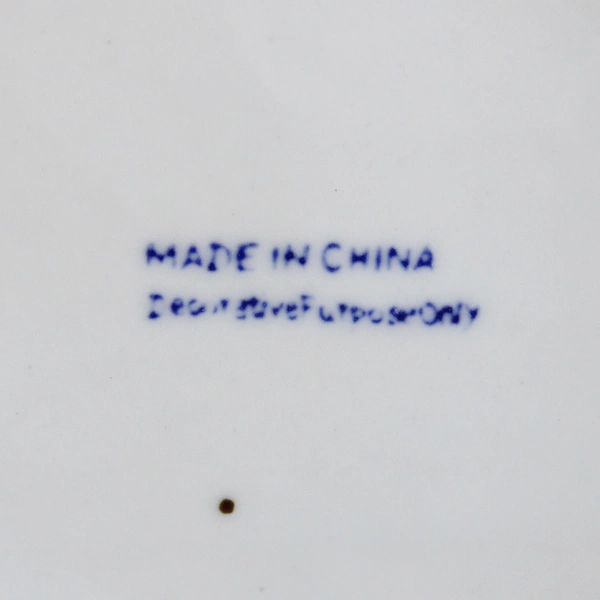 Decorative Chinese Teapot Hand Painted Blue & White Floral