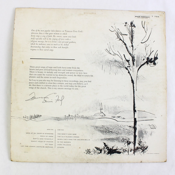 Set of 2 Tennessee Ernie Records: Hymns and My Favorite Things