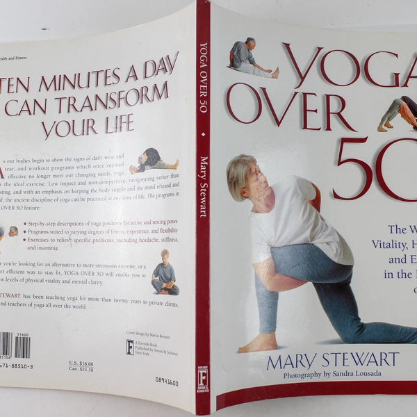 Yoga Over 50 by Mary Stewart 1994 Paperback - Good Condition, Wellness Guide