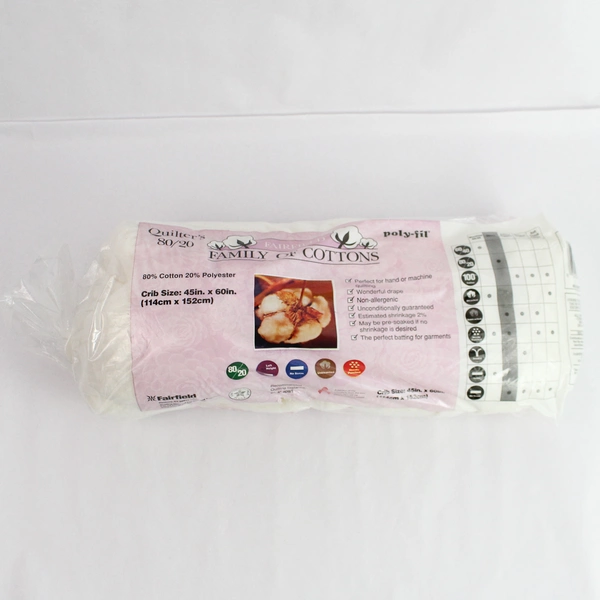 Fairfield Family Of Cottons Quilter's 80/20 Crib Size Batting 45" x 60"