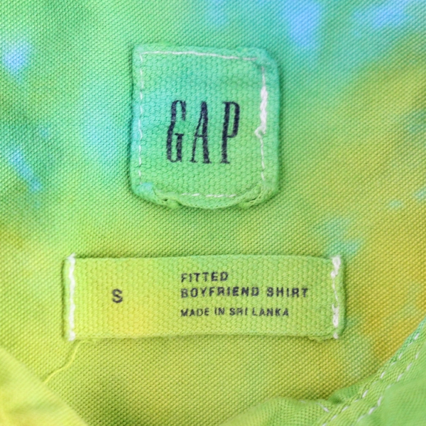 Gap Tie-Dye Button-Down Blouse Women's Size S, Pre-Owned, Hole