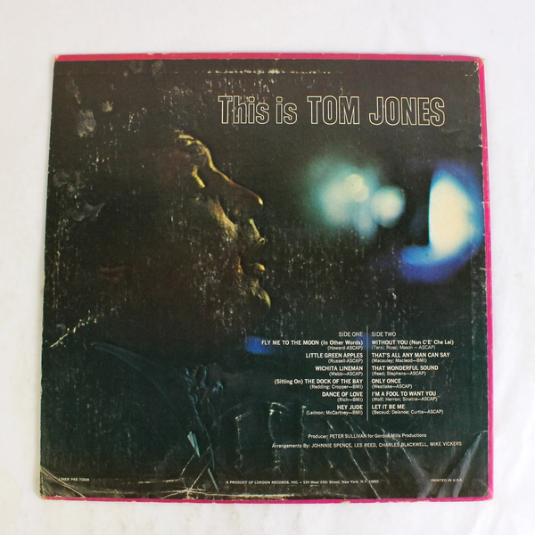 Tom Jones This Is Tom Jones 1969