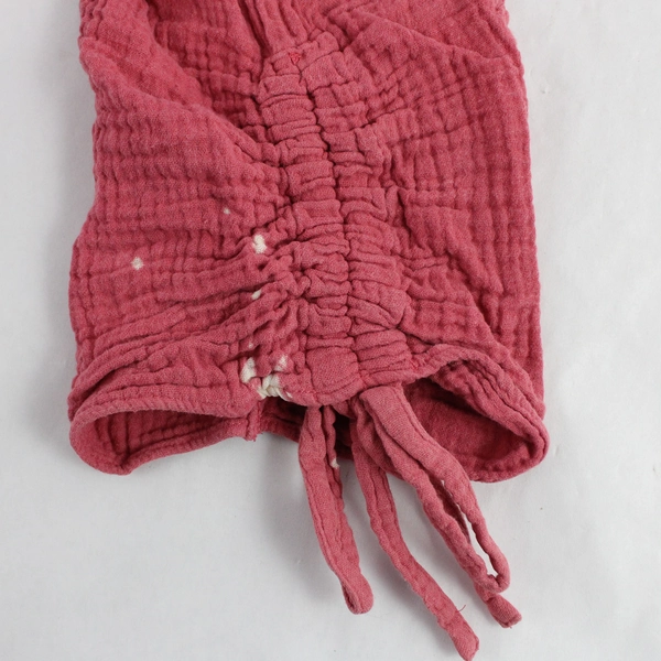 Foxcroft NYC Red & Blue Strawberry Patterned Blouse Women's Medium