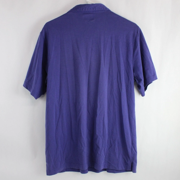 Perry Ellis Embroidered Indigo Polo Shirt Men's Size Large