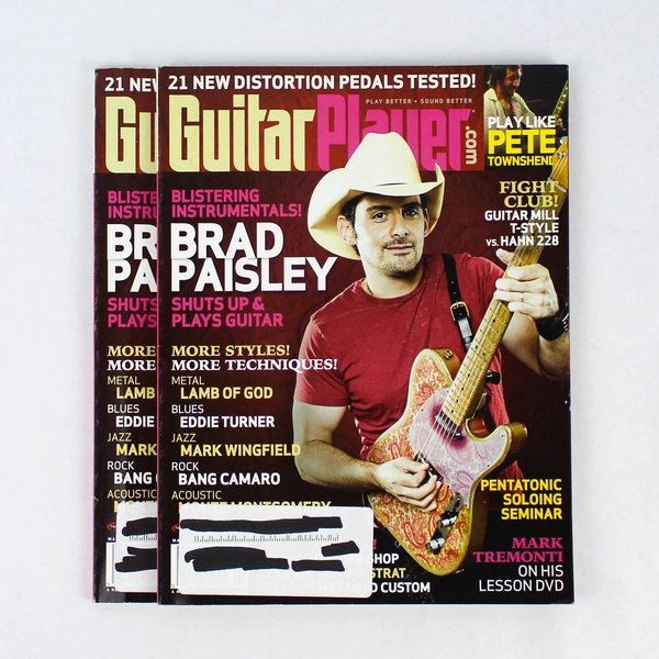 Lot of 2 Guitar Player Magazines March 2009 Brad Paisley Collectible