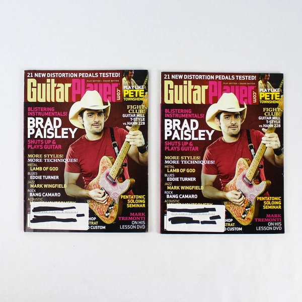 Lot of 2 Guitar Player Magazines March 2009 Brad Paisley Collectible