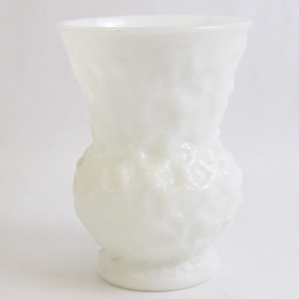 Vintage E.O. Brody Co. White Milk Glass Vase G109