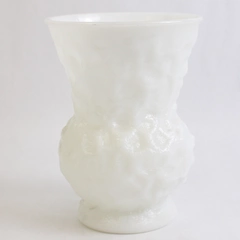 Vintage E.O. Brody Co. White Milk Glass Vase G109