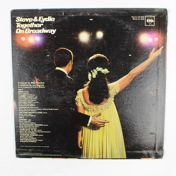 Steve and Eydie Together on Broadway 1967 LP 12" Vinyl