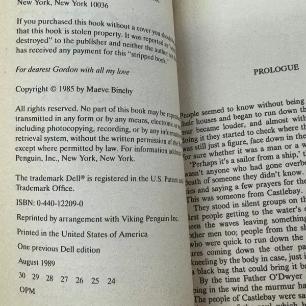 Echoes by Maeve Binchy Paperback 1985