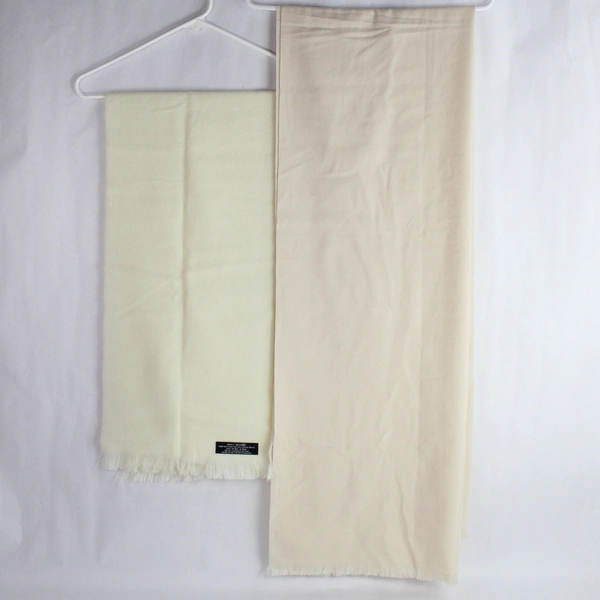 Lot of 2 Cream & Beige Women's Scarves - Cozy Winter Accessories
