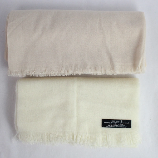 Lot of 2 Cream & Beige Women's Scarves - Cozy Winter Accessories