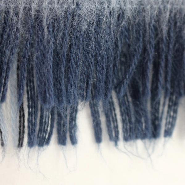 High Sierra Blue Plaid Acrylic Unisex Scarf - Winter Accessory, Pre-owned