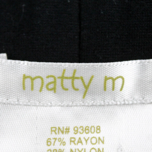 Matty M Black Pull-On Skinny Leg Pants Women's Size Large