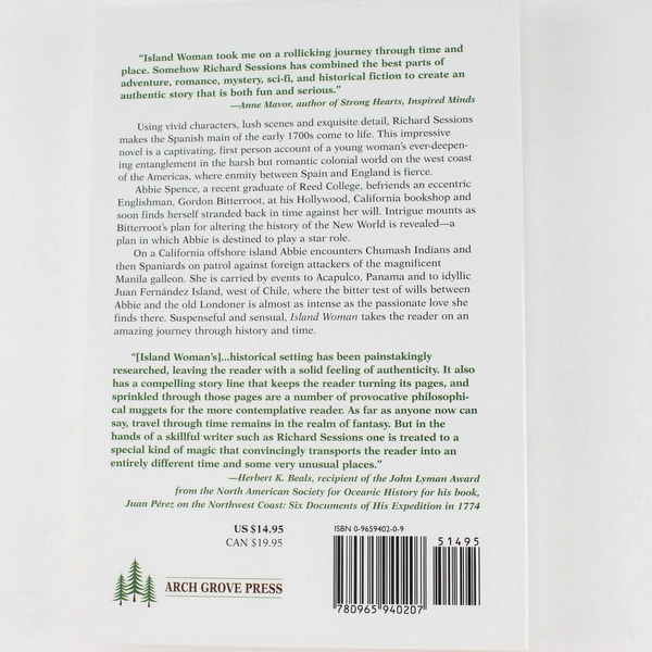 Island Woman by Richard Sessions 1997 Paperback - History Adventure Book