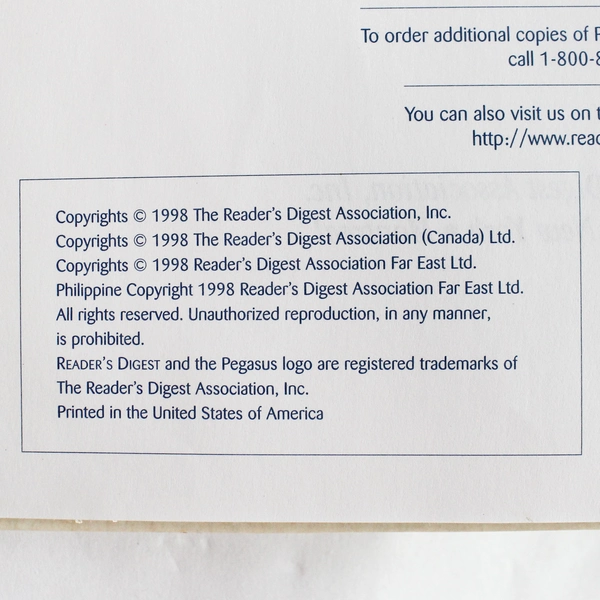 Reader's Digest 1998 Prescription & Over-the-Counter Drugs Hardcover Book