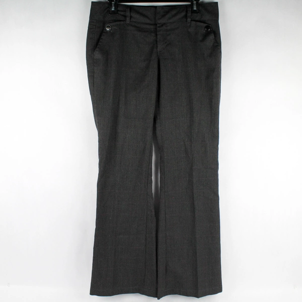 Spacegirlz Gray and Purple Plaid Wide-Leg Pants Juniors Size 9