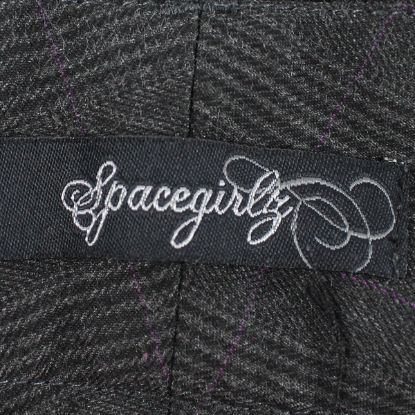 Spacegirlz Gray and Purple Plaid Wide-Leg Pants Juniors Size 9