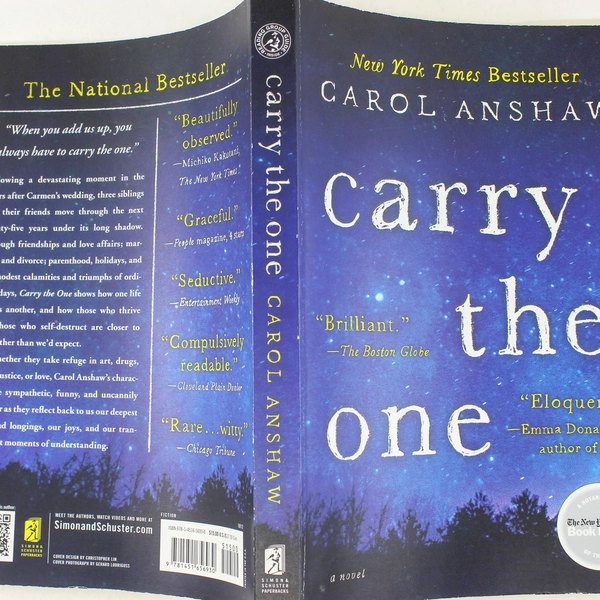 Carry the One by Carol Anshaw 2012 Paperback - Good Condition, Bestseller