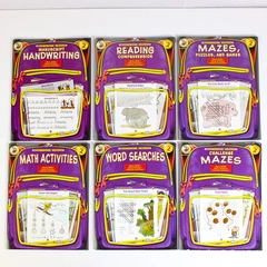 Set of 6 Homework Helpers Workbooks Grade 2 Reading Writing Math Puzzles