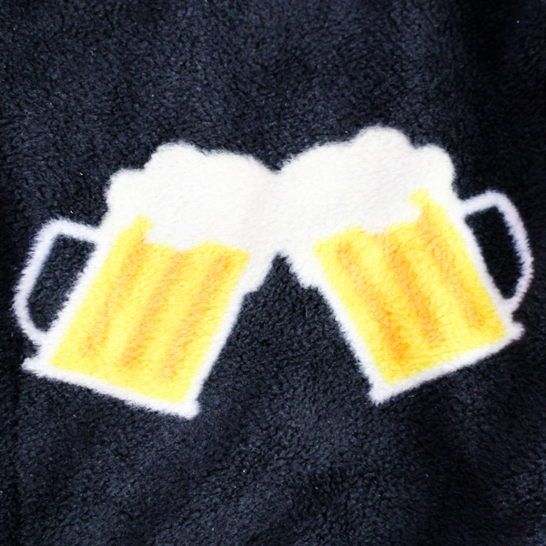 Lord's Rocks Beer Stein Pattern Fleece Pajama Pants Women's Size S Sleepwear